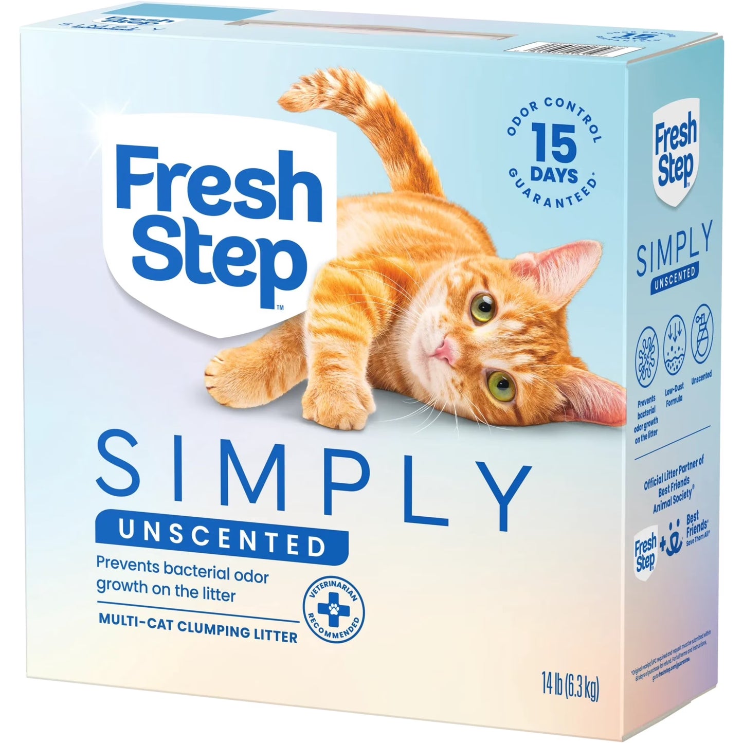 Simply Unscented Clumping Cat Litter, 14 Lbs