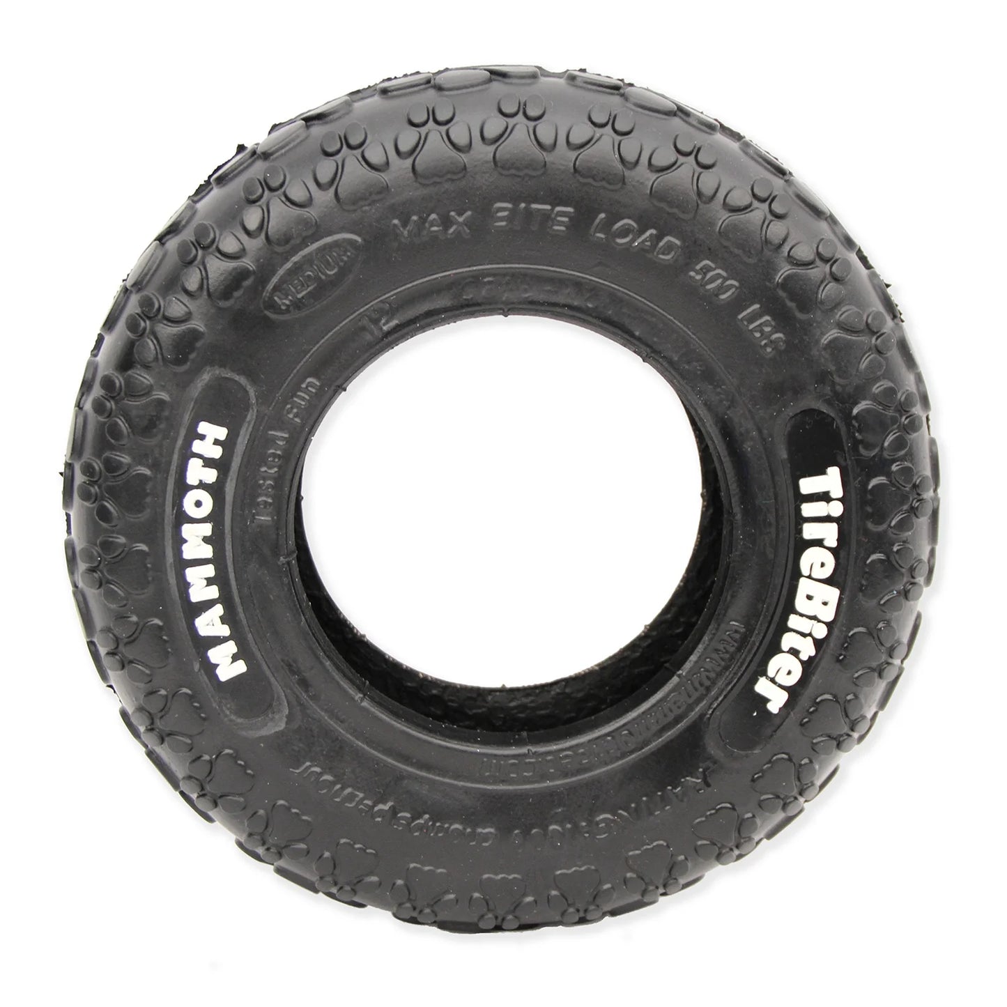 Tirebiter Original Rubber Dog Toy, Medium, 8", Assorted Colors