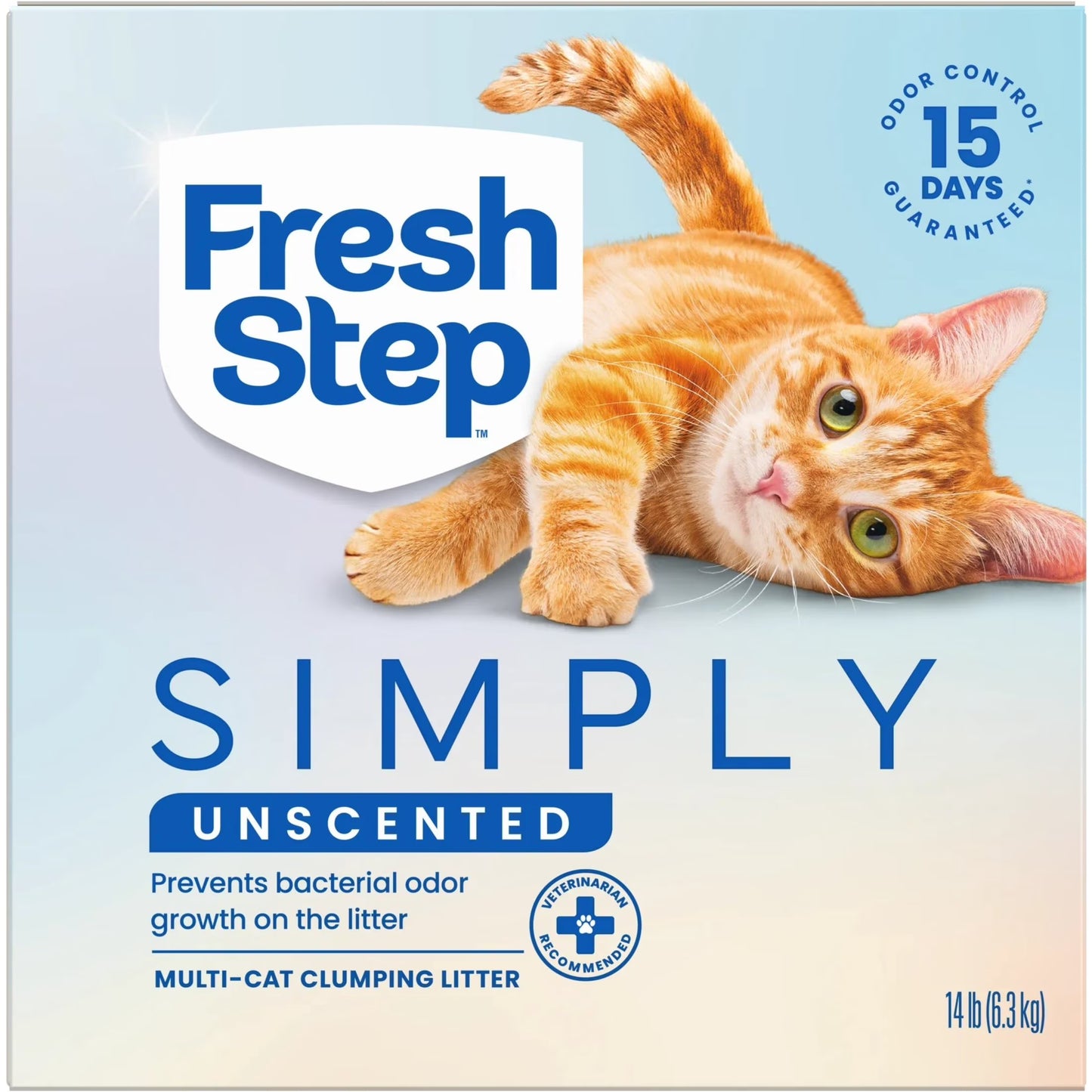Simply Unscented Clumping Cat Litter, 14 Lbs