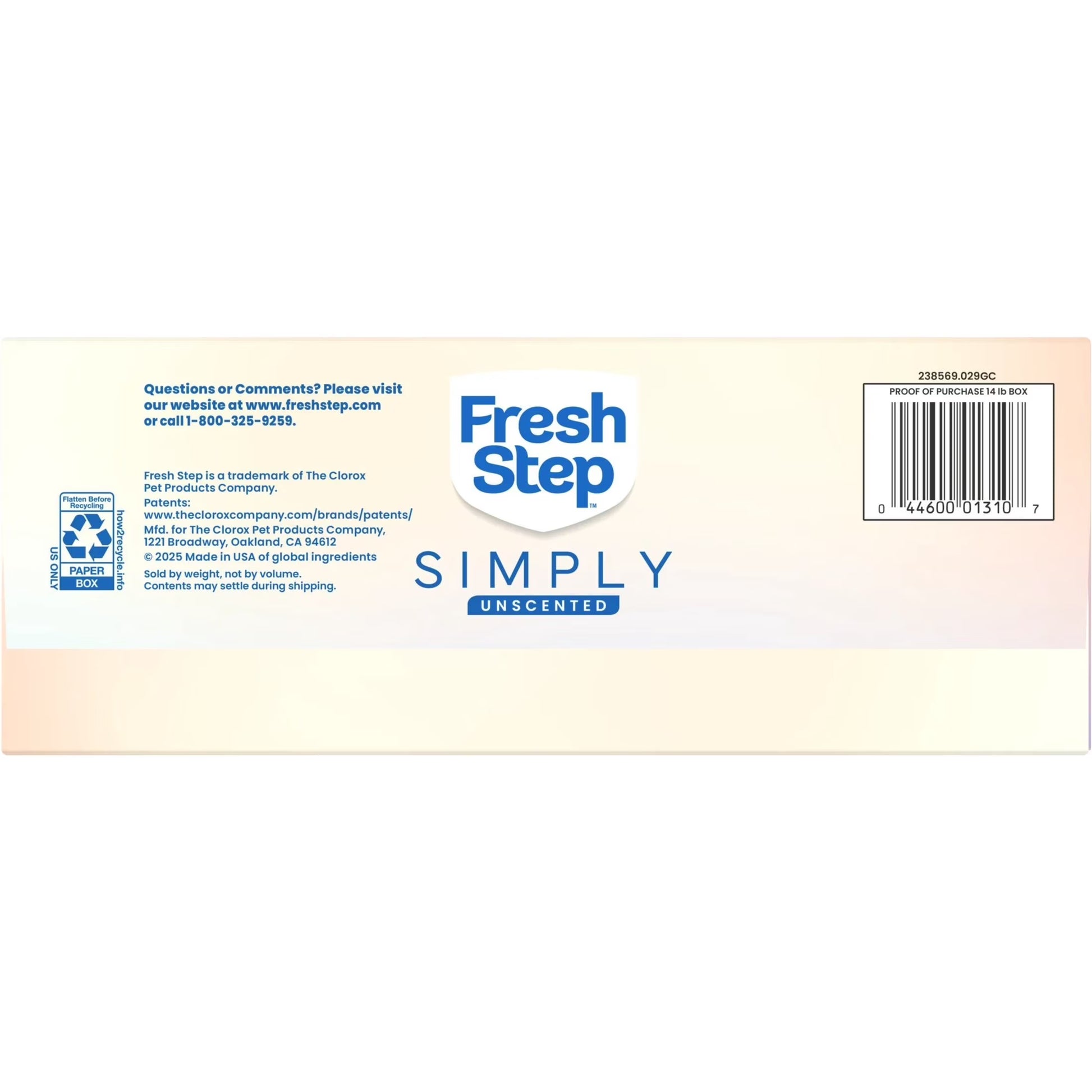 Simply Unscented Clumping Cat Litter, 14 Lbs